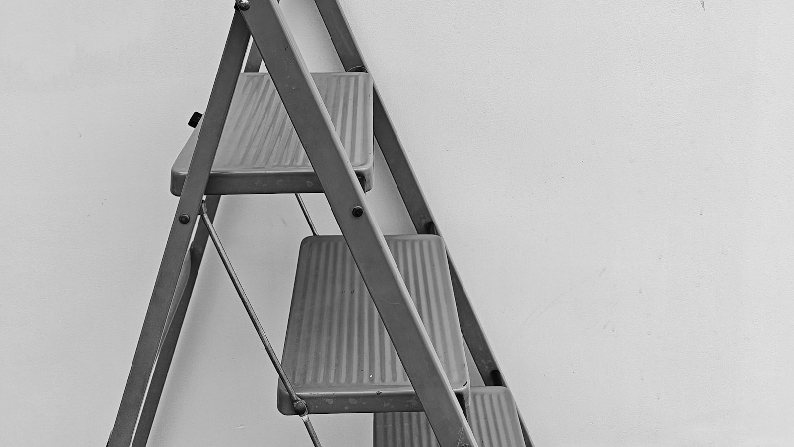 A domestic step ladder